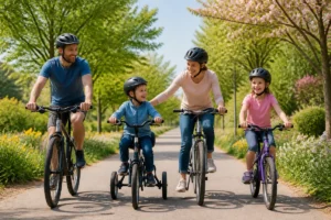 Offrir un vélo enfant pour la fête des mères avec une sortie en famille