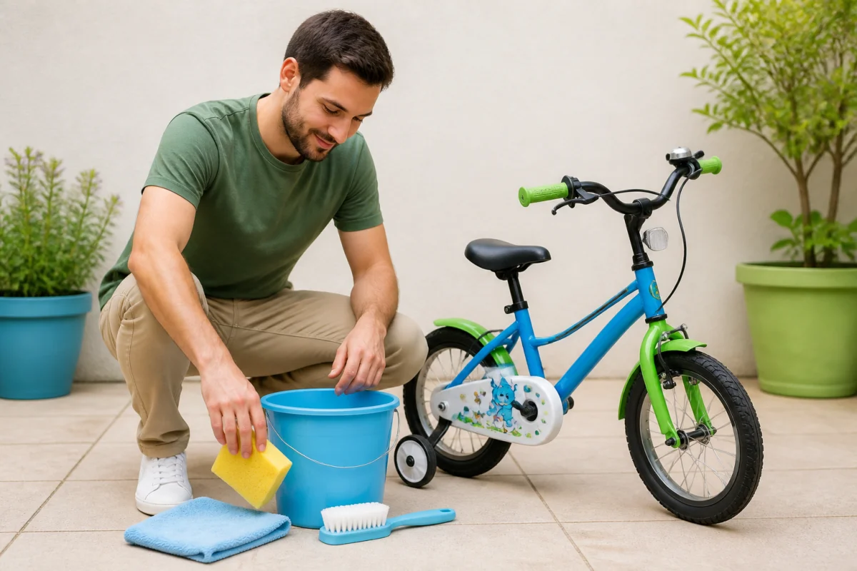 Comment nettoyer un vélo enfant sans l'abîmer