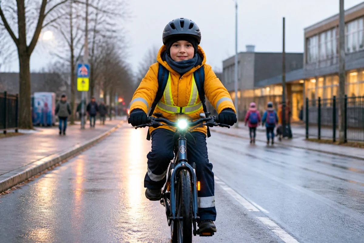 Équipement vélo enfant pour l’hiver